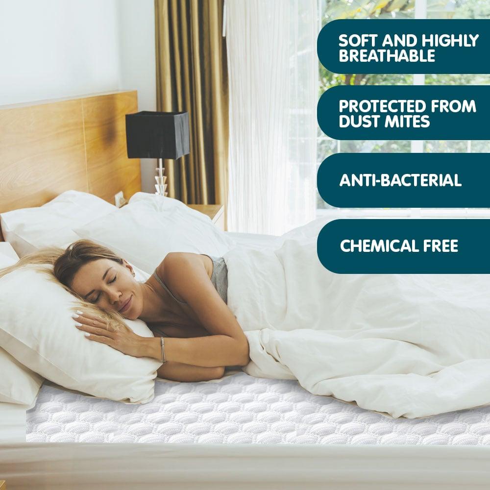 Laura Hill Luxury Cool Max Comfortable Fully Fitted Bed Mattress Protector Queen - Harrogates