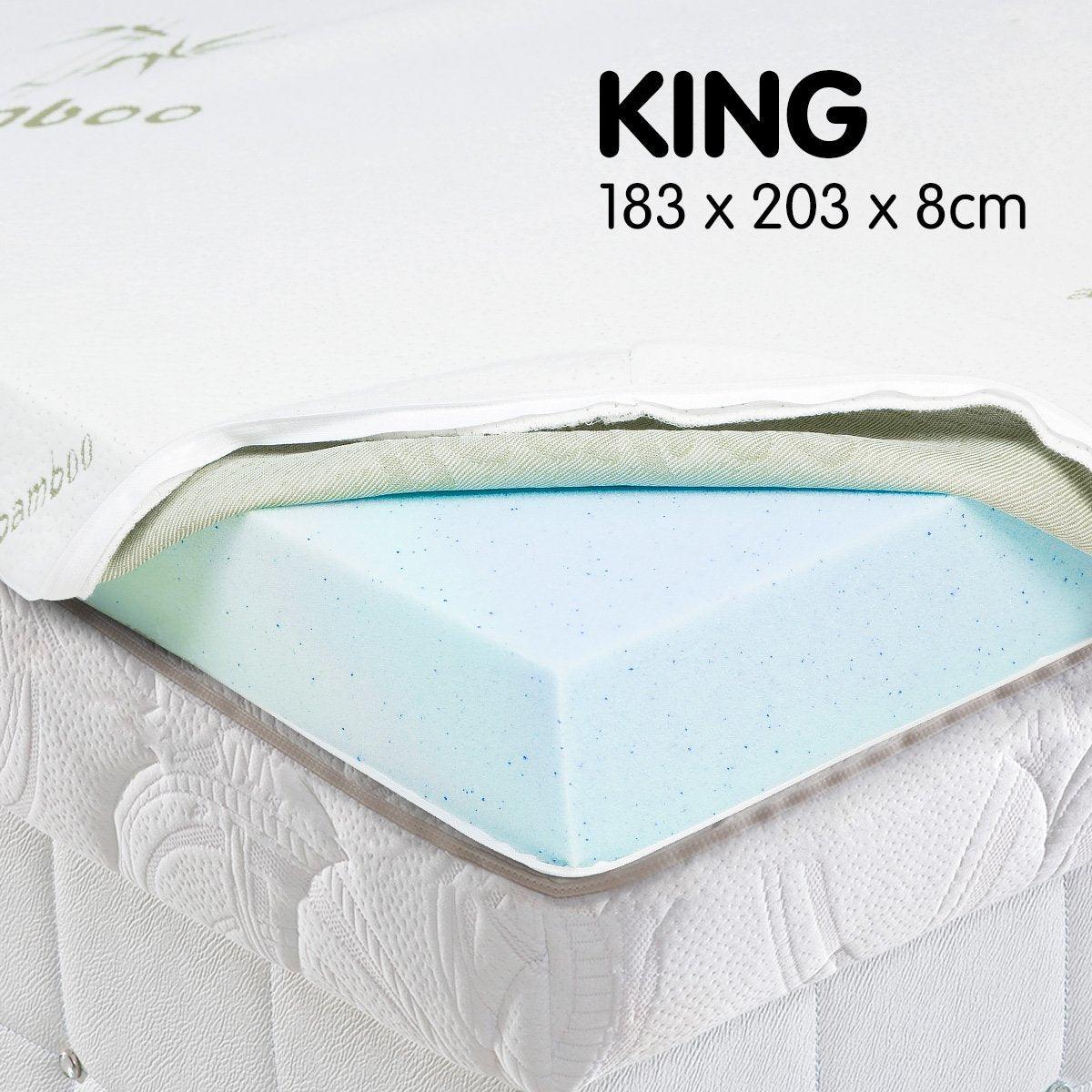 Laura Hill Cool Gel Memory Foam Mattress Topper - King - Harrogates