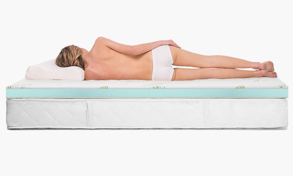 Laura Hill Cool Gel Memory Foam Mattress Topper - King Single - Harrogates