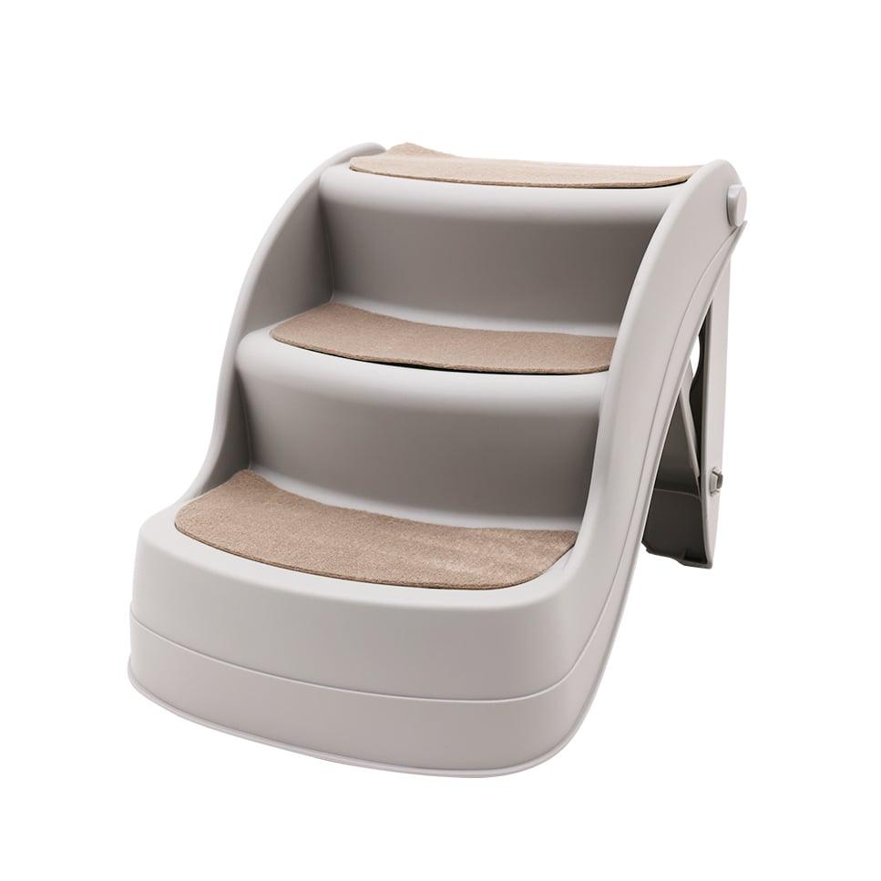 Furtastic 38cm Foldable Pet Stairs Ramp - Grey - Harrogates