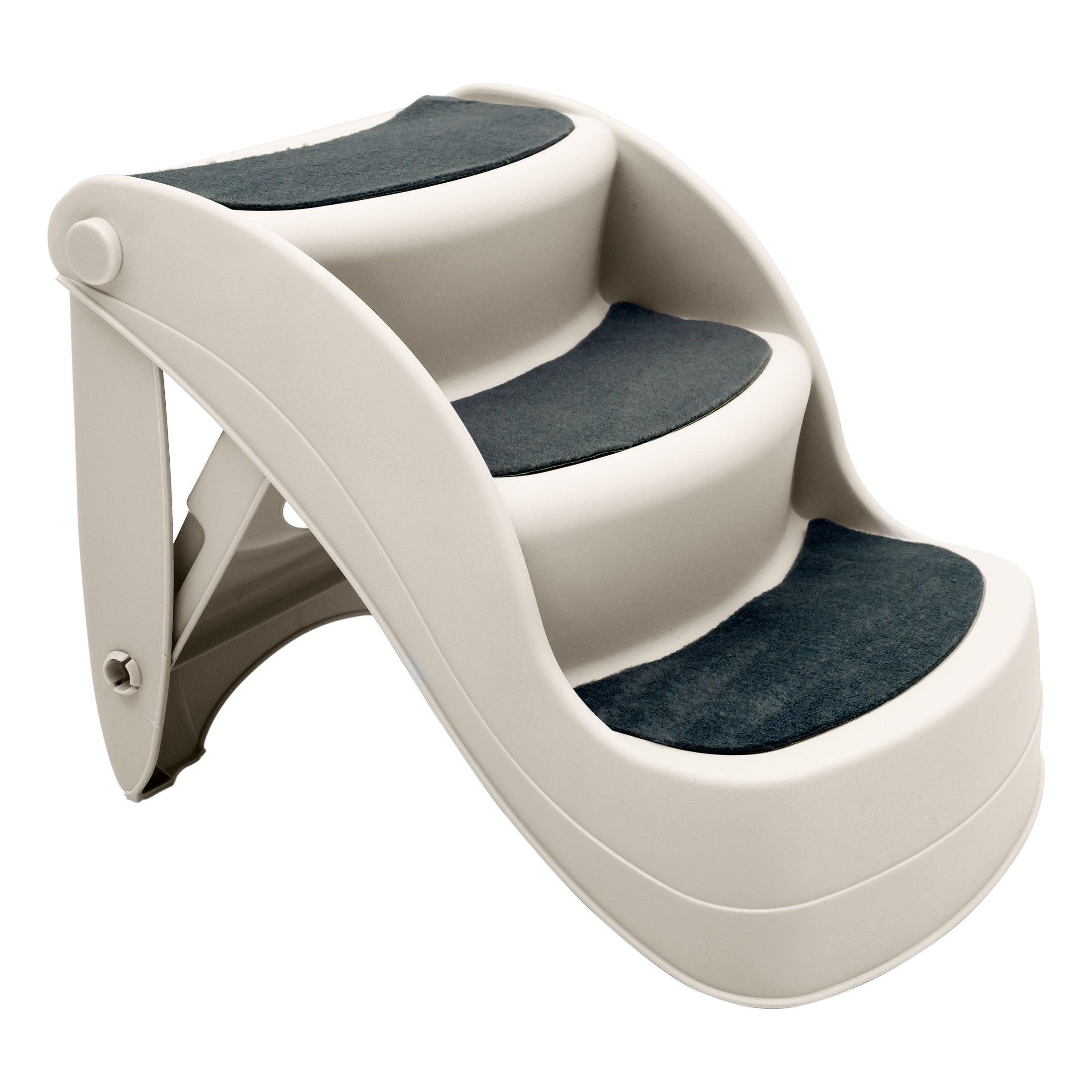 Furtastic 38cm Foldable Pet Stairs Ramp - White - Harrogates