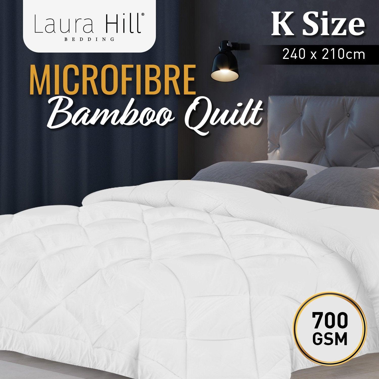 Laura Hill Microfibre Bamboo Comforter Quilt 700gsm - King - Harrogates
