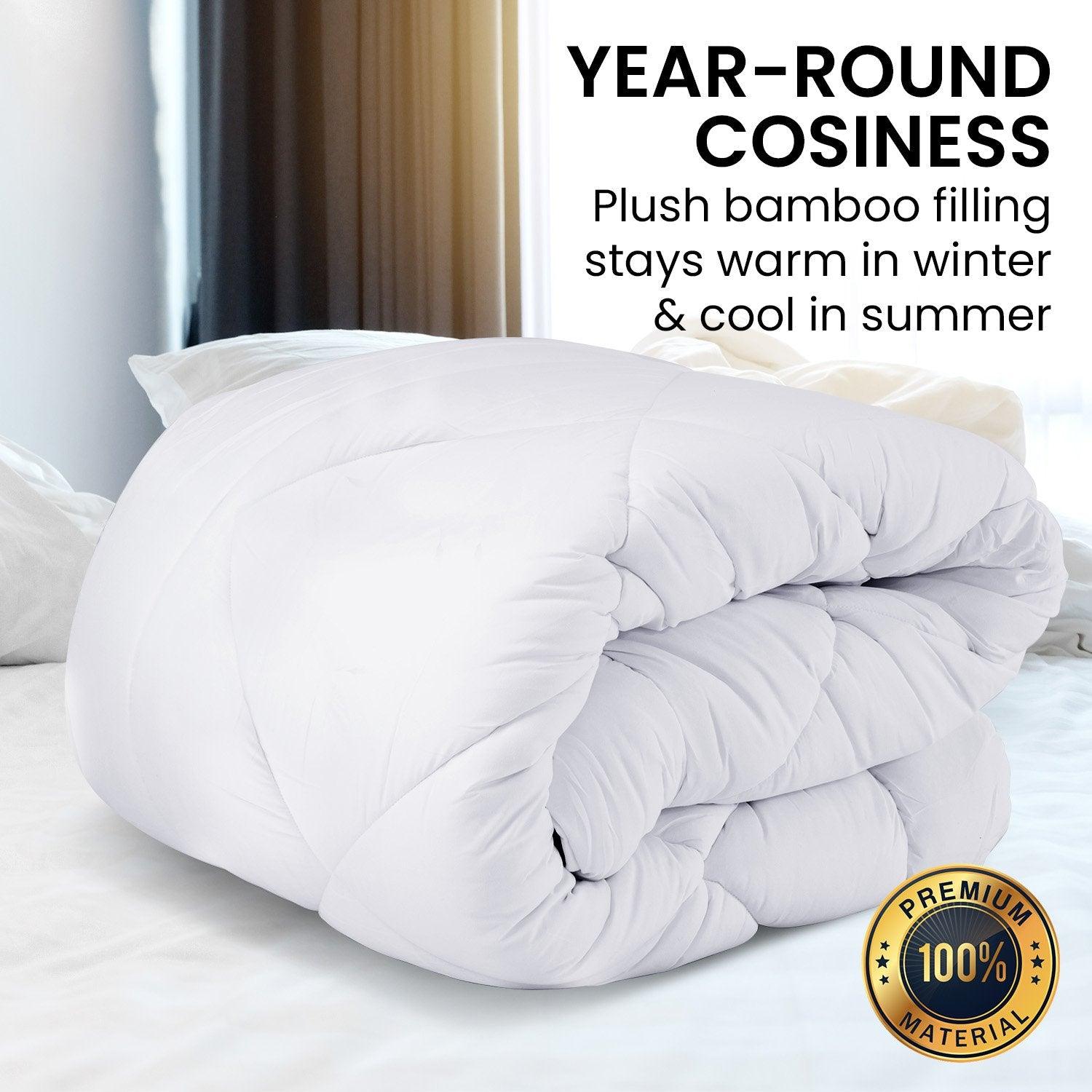 Laura Hill Microfibre Bamboo Comforter Quilt 700gsm - Queen - Harrogates