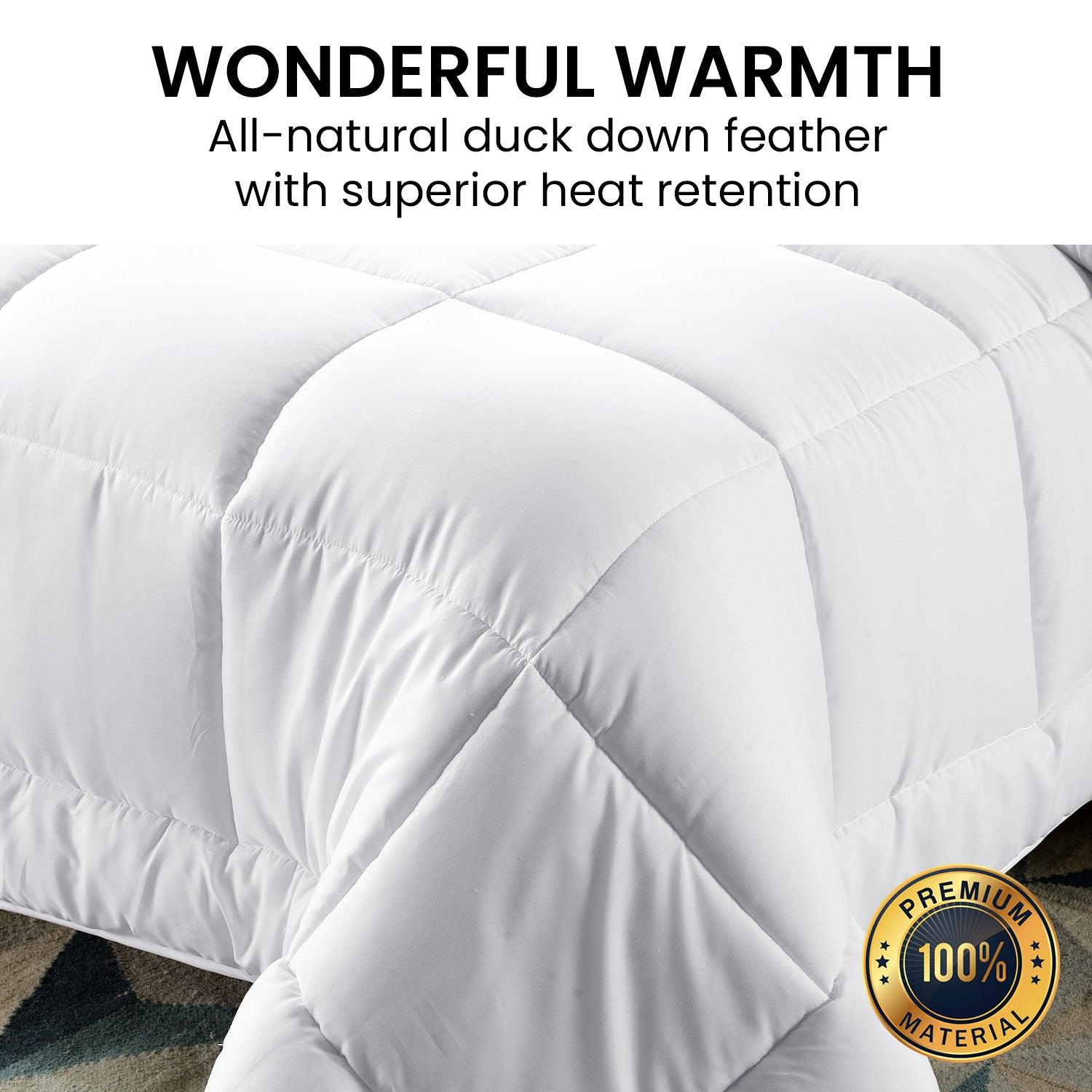Laura Hill 500GSM Duck Down Feather Quilt Duvet Doona - King - Harrogates