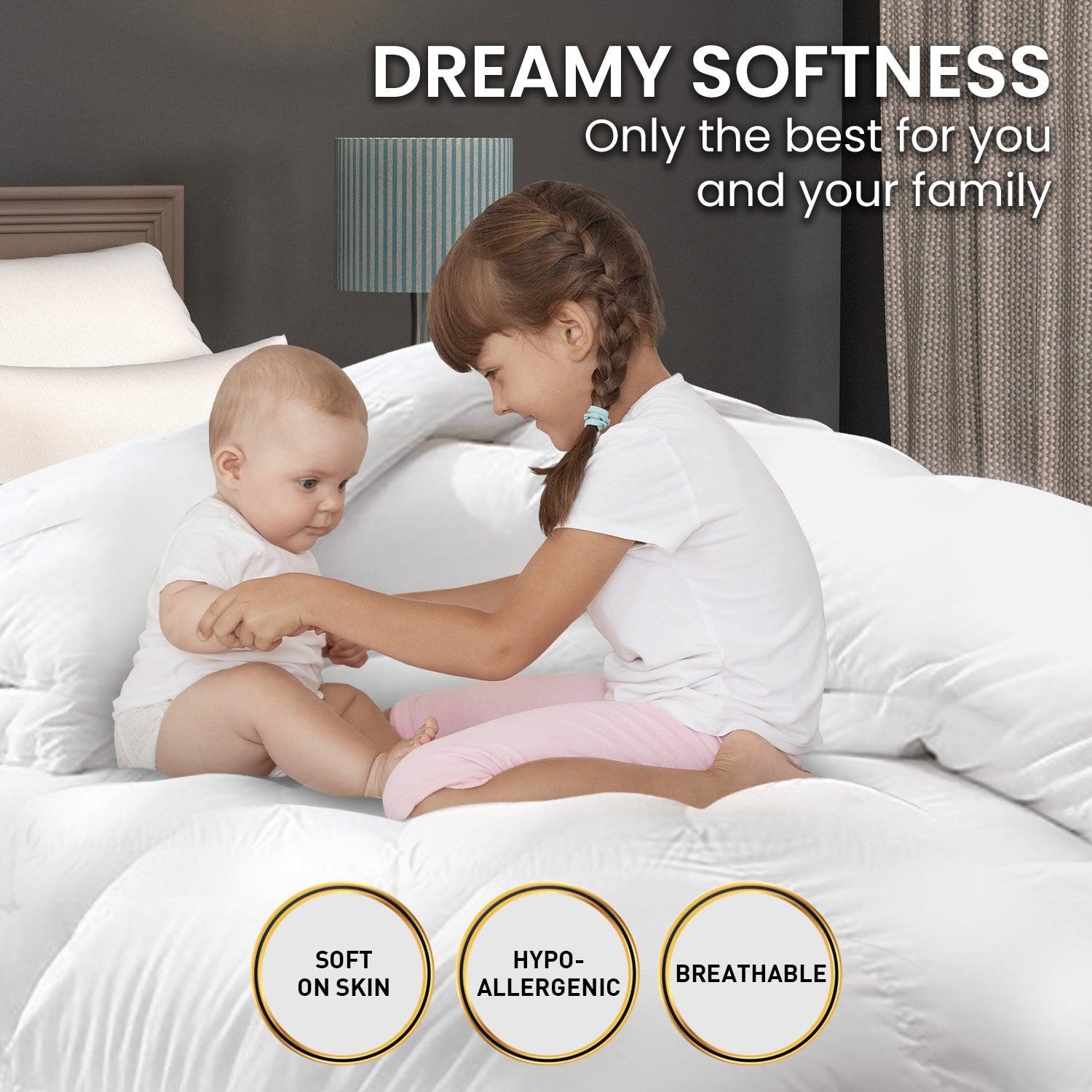 Laura Hill 800GSM Goose Down Feather Comforter Doona - Super King - Harrogates