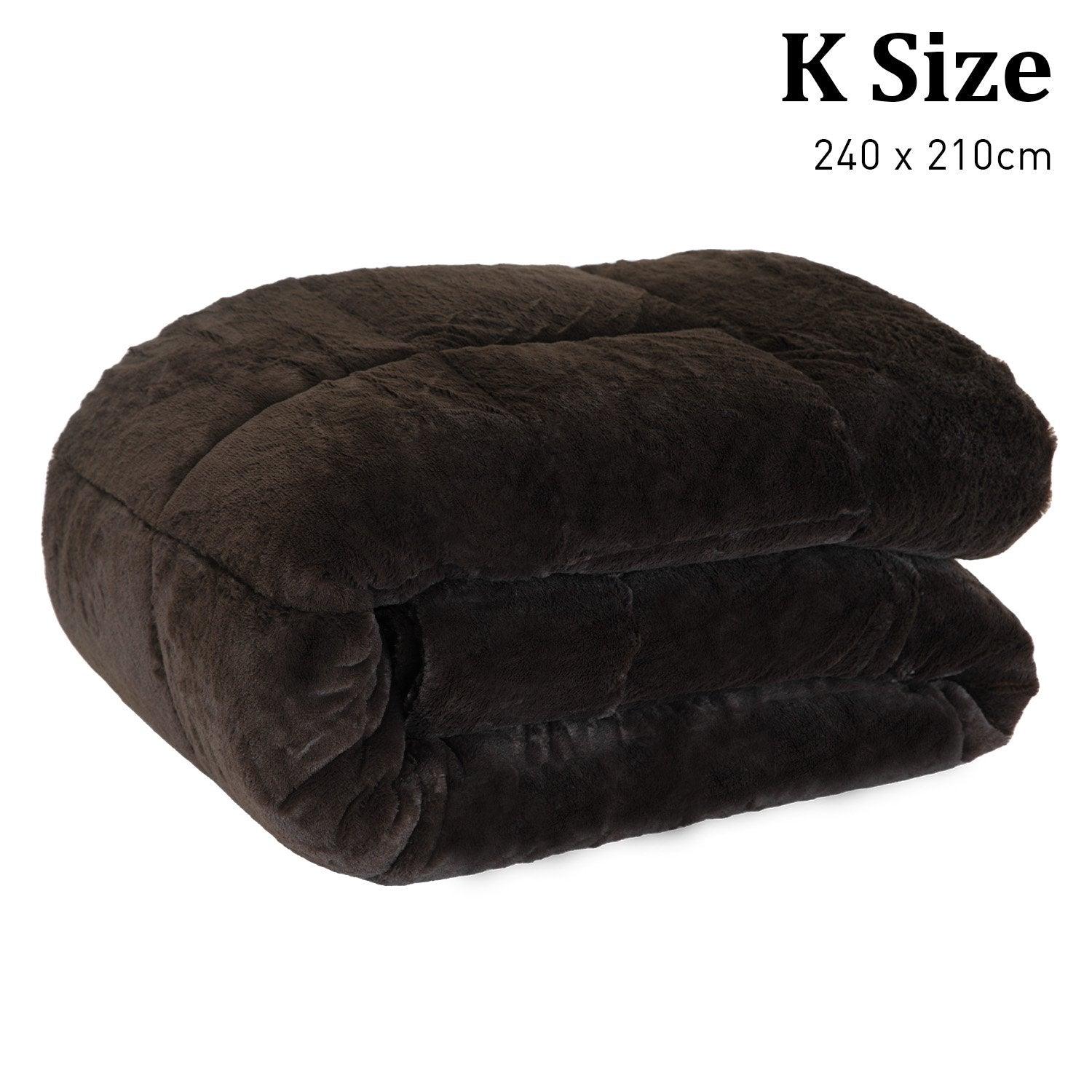 Laura Hill 500gsm Faux Mink Quilt Comforter - King - Harrogates