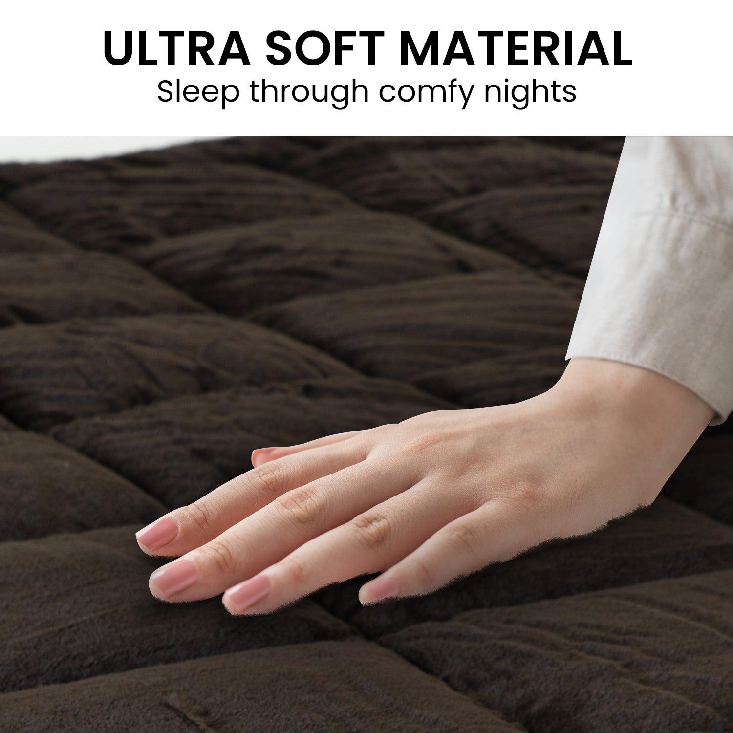 Laura Hill 600GSM Faux Mink Quilt Comforter Doona - King - Harrogates