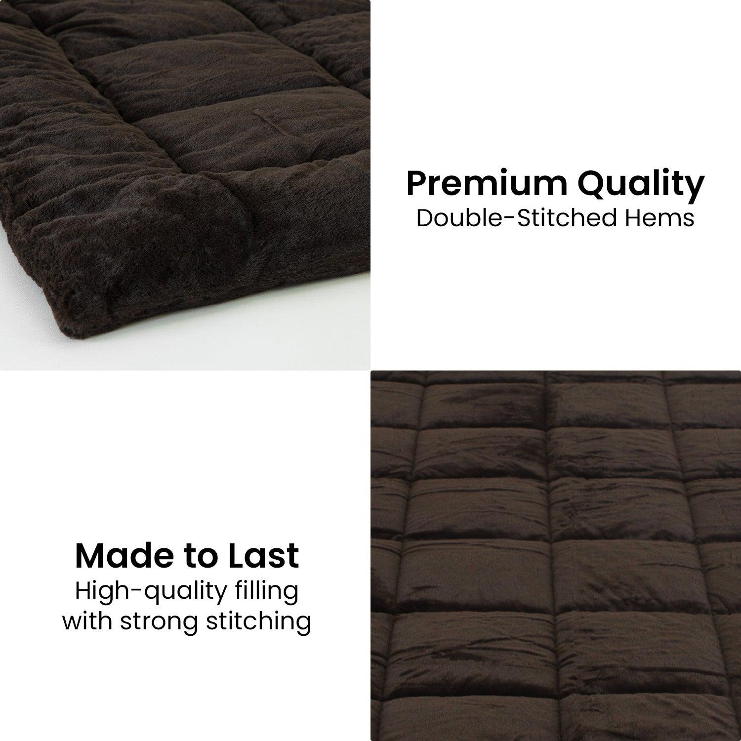 Laura Hill 600GSM Faux Mink Quilt Comforter Doona - King - Harrogates