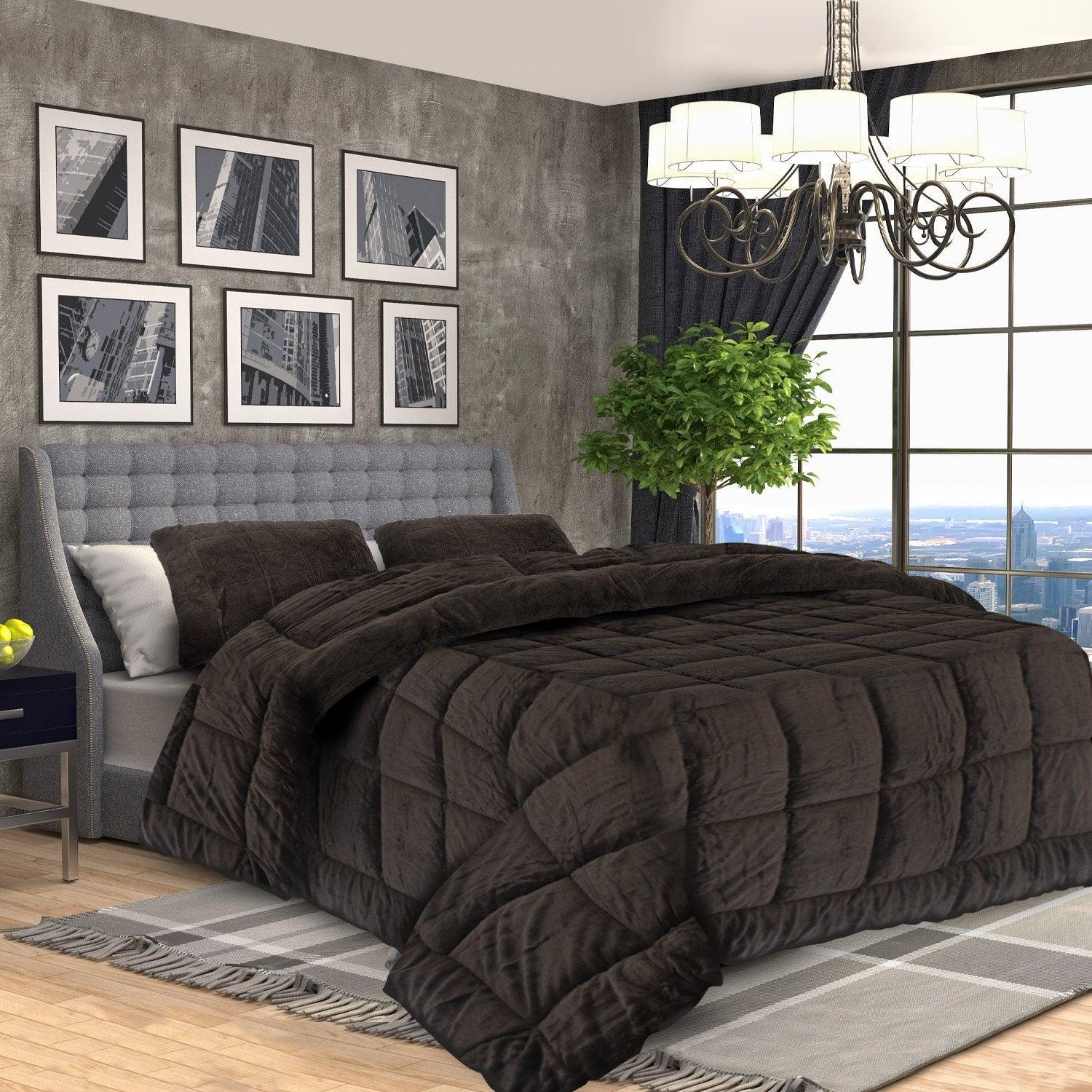 Laura Hill 600GSM Faux Mink Comforter Quilt Duvet Doona - Queen - Harrogates