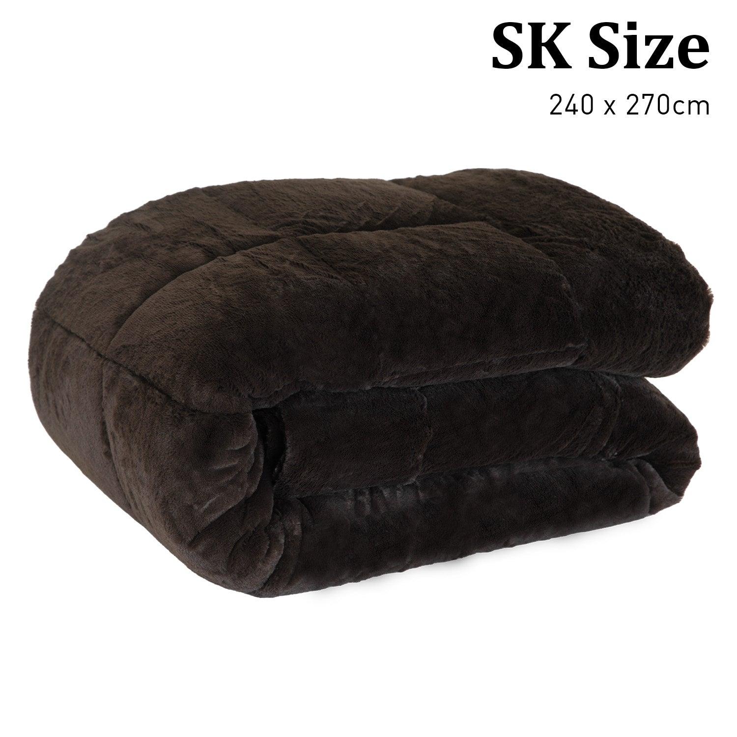 Laura Hill Faux Mink Comforter Quilt Doona Duvet 600GSM - Super King - Harrogates