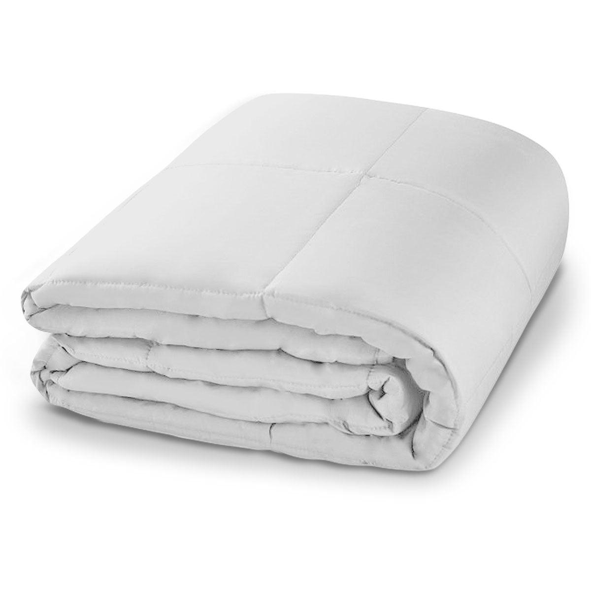 Laura Hill Weighted Blanket Heavy Quilt Doona 5Kg - White - Harrogates