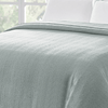 Organic Woven Herringbone Grey Blanket 228 x 228 cm - Harrogates
