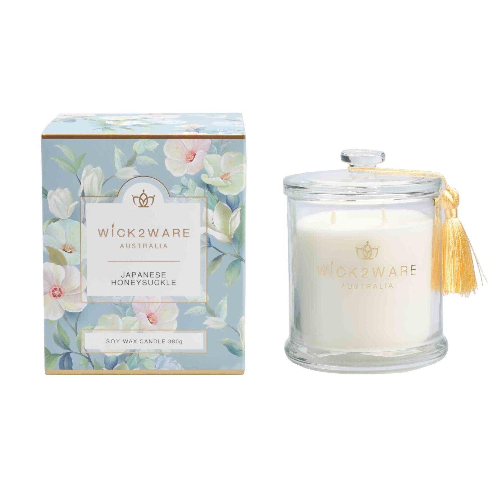Wick2Ware Australia Scented Candle Japanese Honeysuckle380g/14.1 OZ - Harrogates