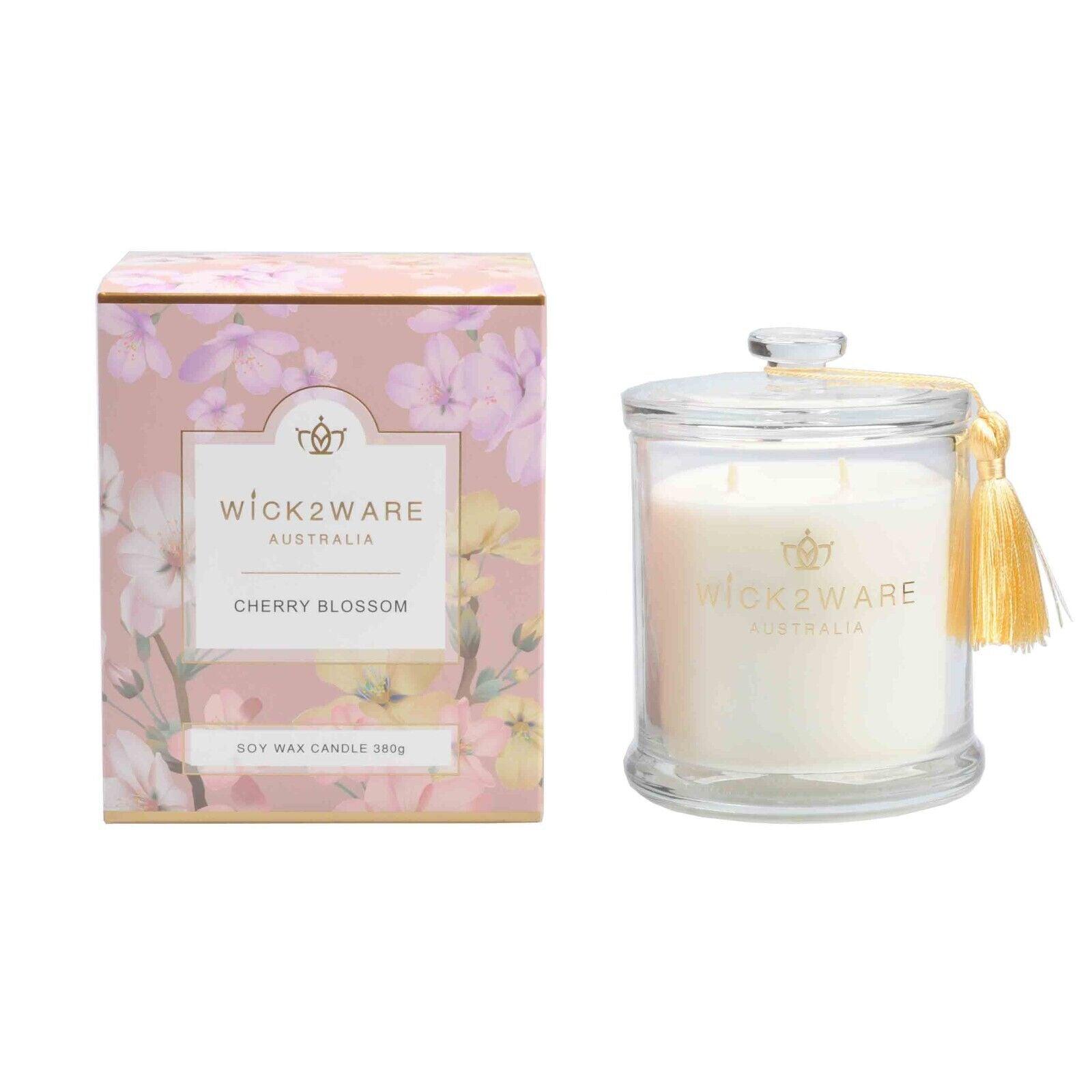 Wick2Ware Australia Scented Candle Cherry Blossom 380g/14.1 OZ - Harrogates