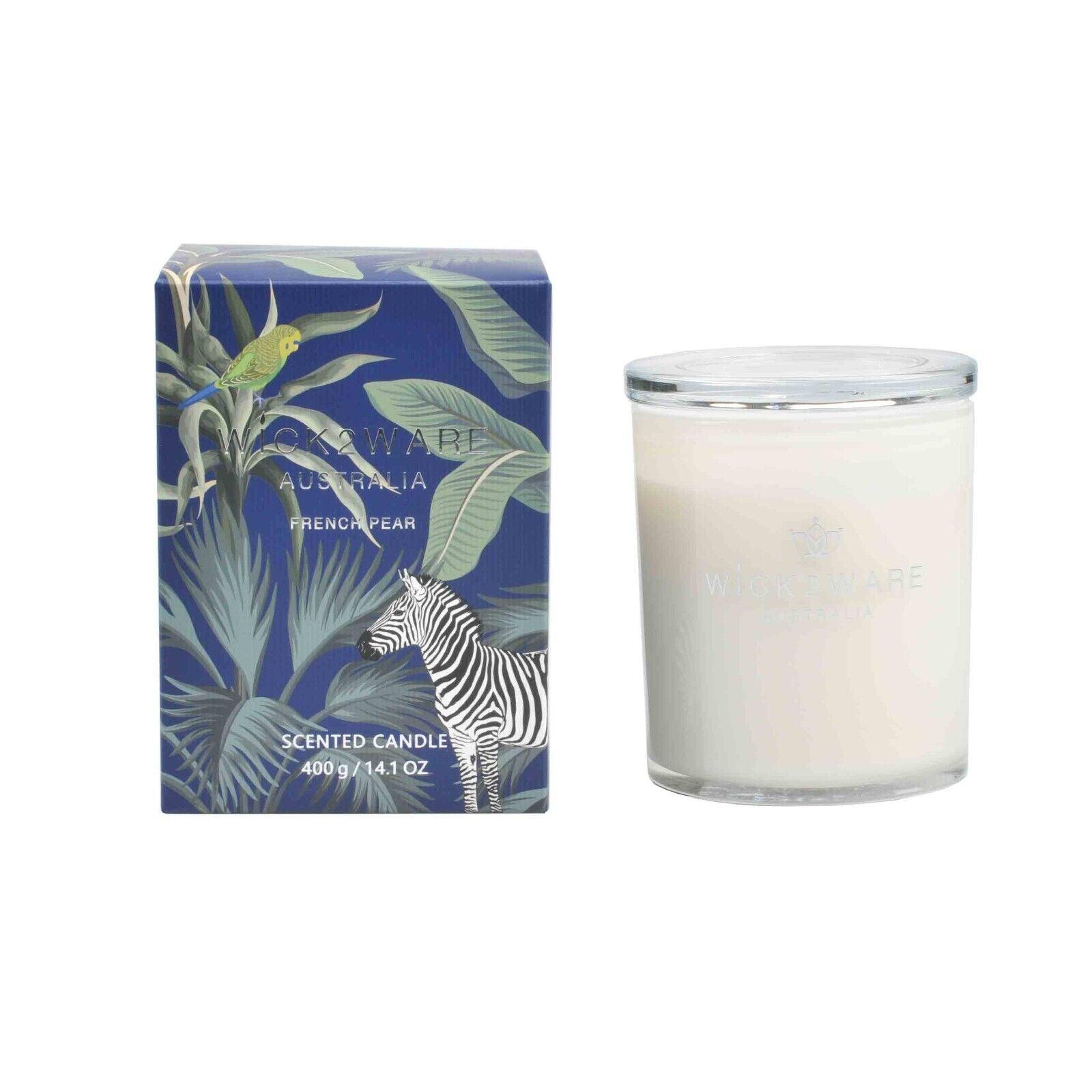 Wick2Ware Australia Scented Candle French Pear 400g/14.1 OZ - Harrogates