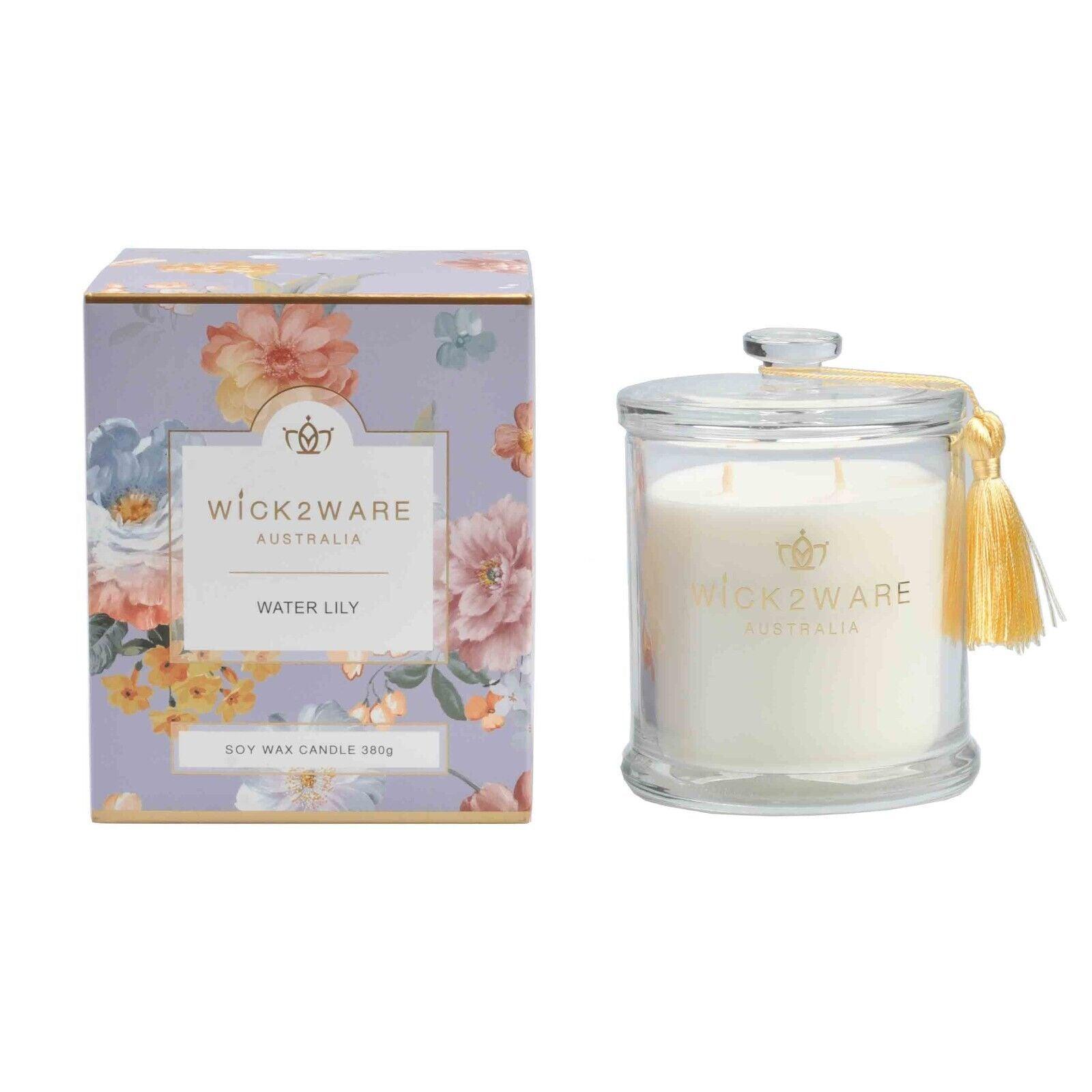 Wick2Ware Australia Scented Candle Water Lily 380g/14.1 OZ - Harrogates