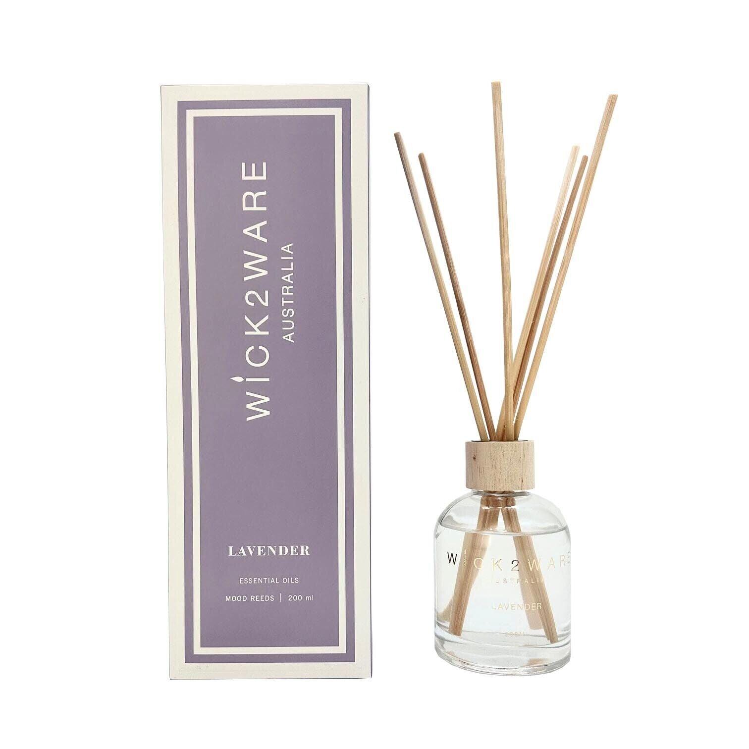 Wick2Ware Australia Lavender Fragrance Reed Diffuser 200ml/7.1 fl oz - Harrogates