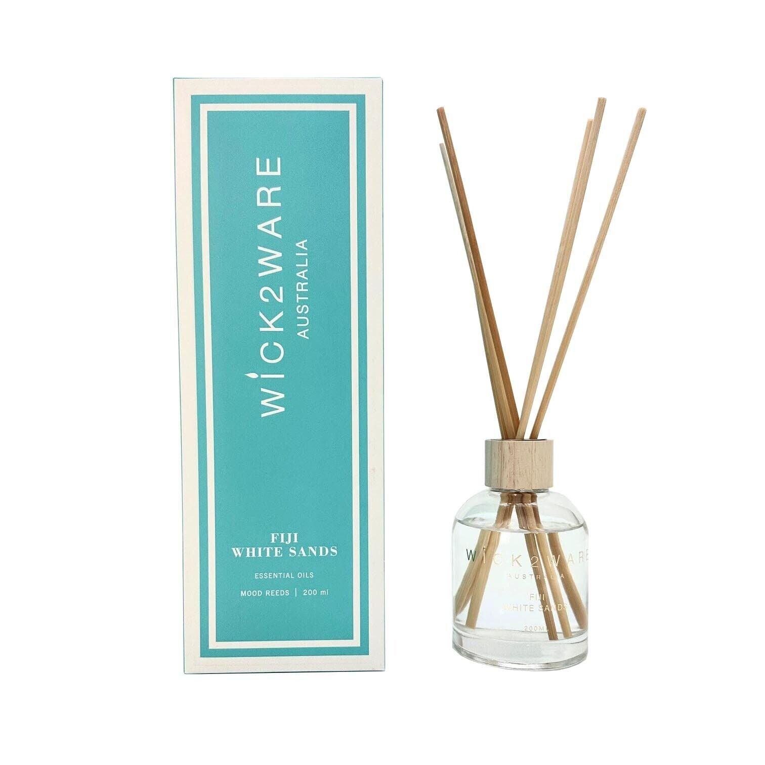 Wick2Ware Australia Fiji White Sands Fragrance Reed Diffuser 200ml/7.1 fl oz - Harrogates