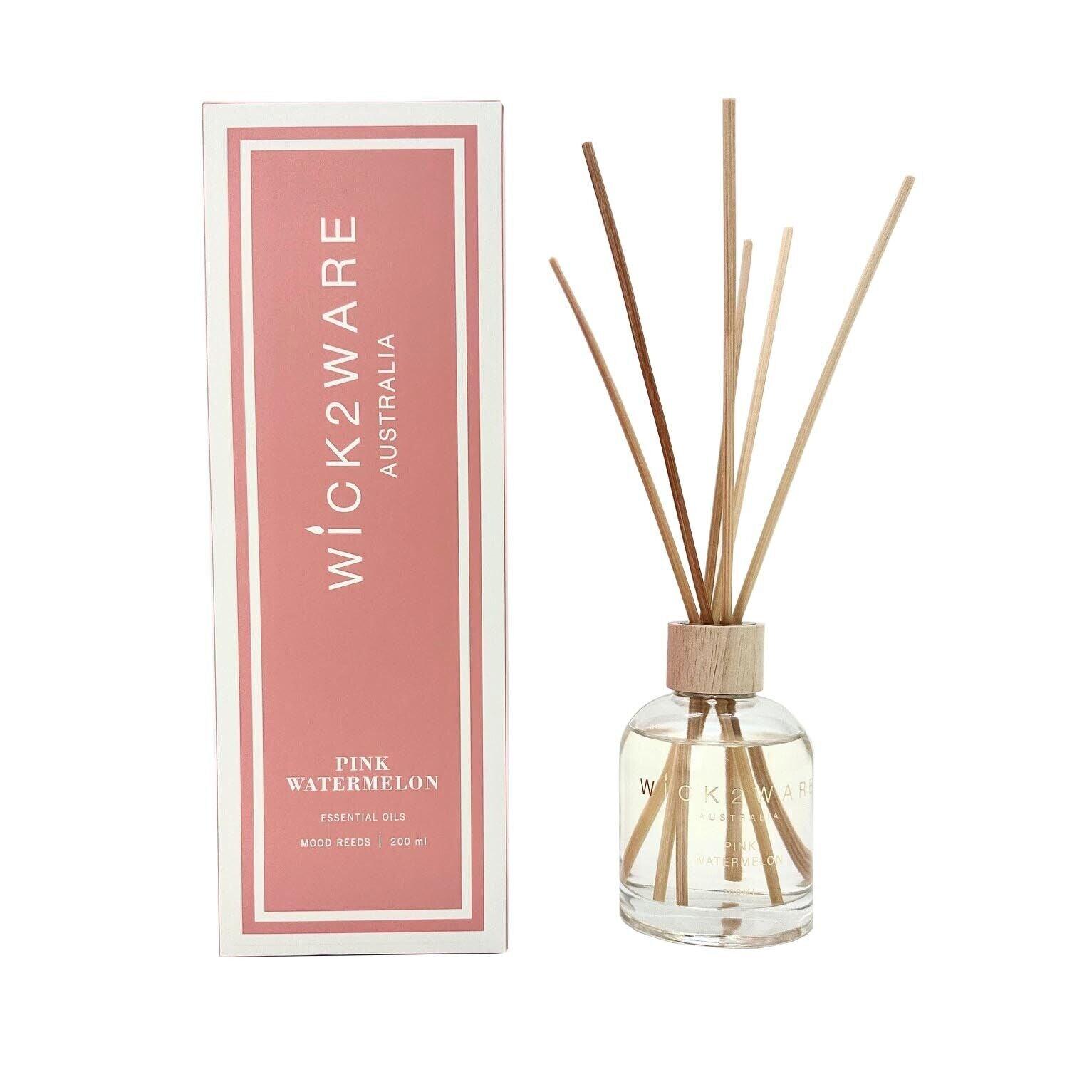 Wick2Ware Australia Pink Watermelon Fragrance Reed Diffuser 200ml/7.1 fl oz - Harrogates