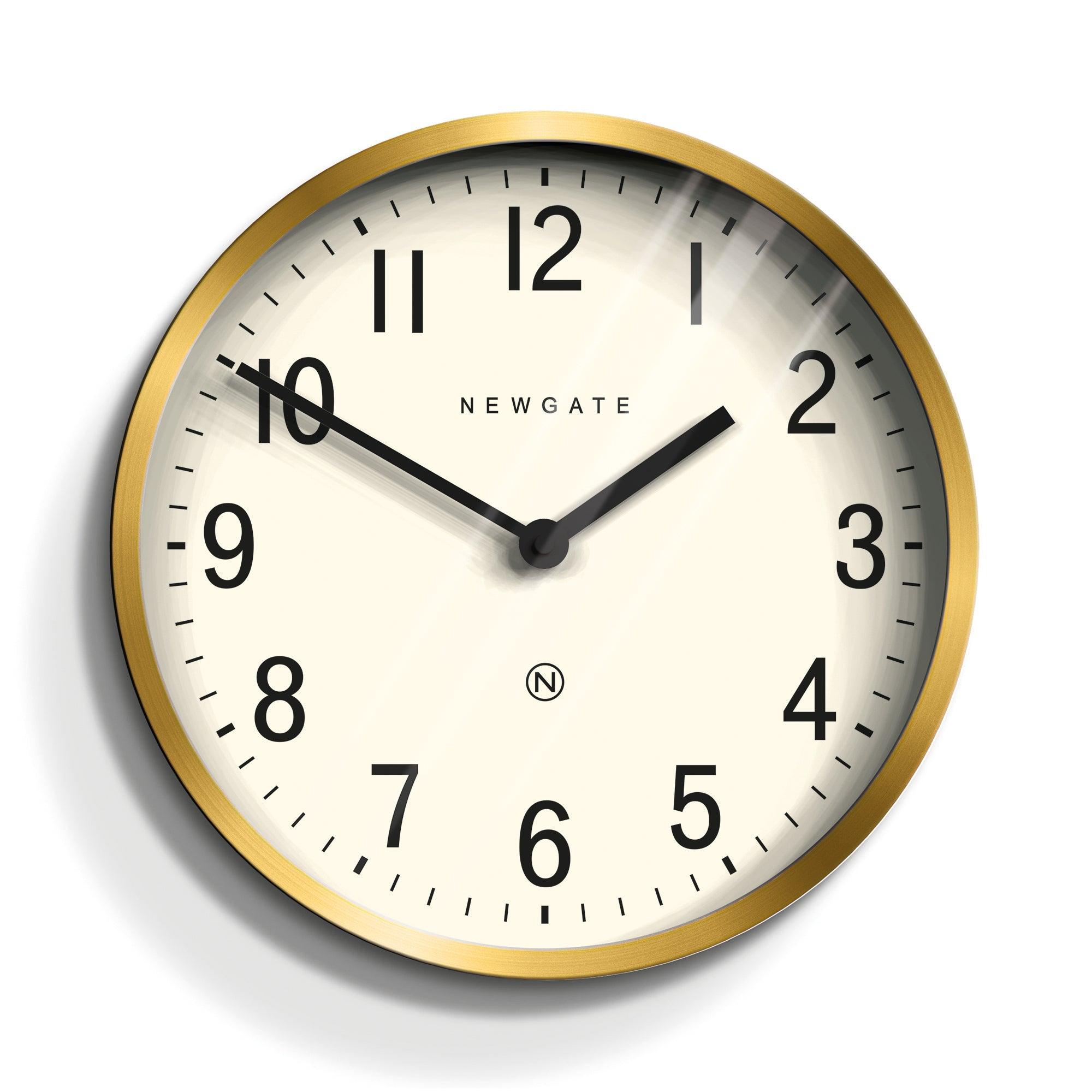 Newgate Master Edwards Clock Radial Brass - Harrogates