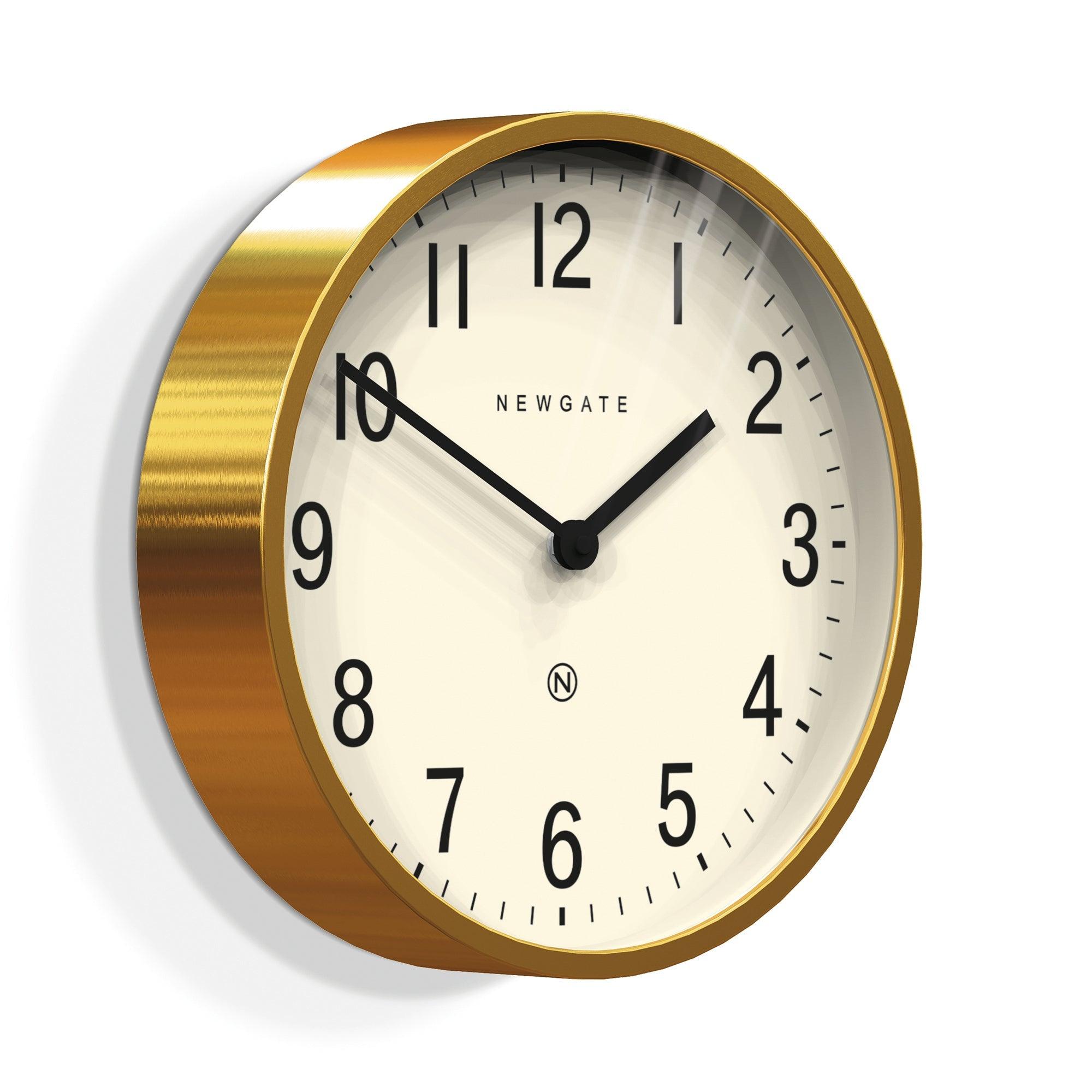Newgate Master Edwards Clock Radial Brass - Harrogates