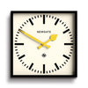 Newgate Number Five Wall Clock Black Yellow Hands - Harrogates