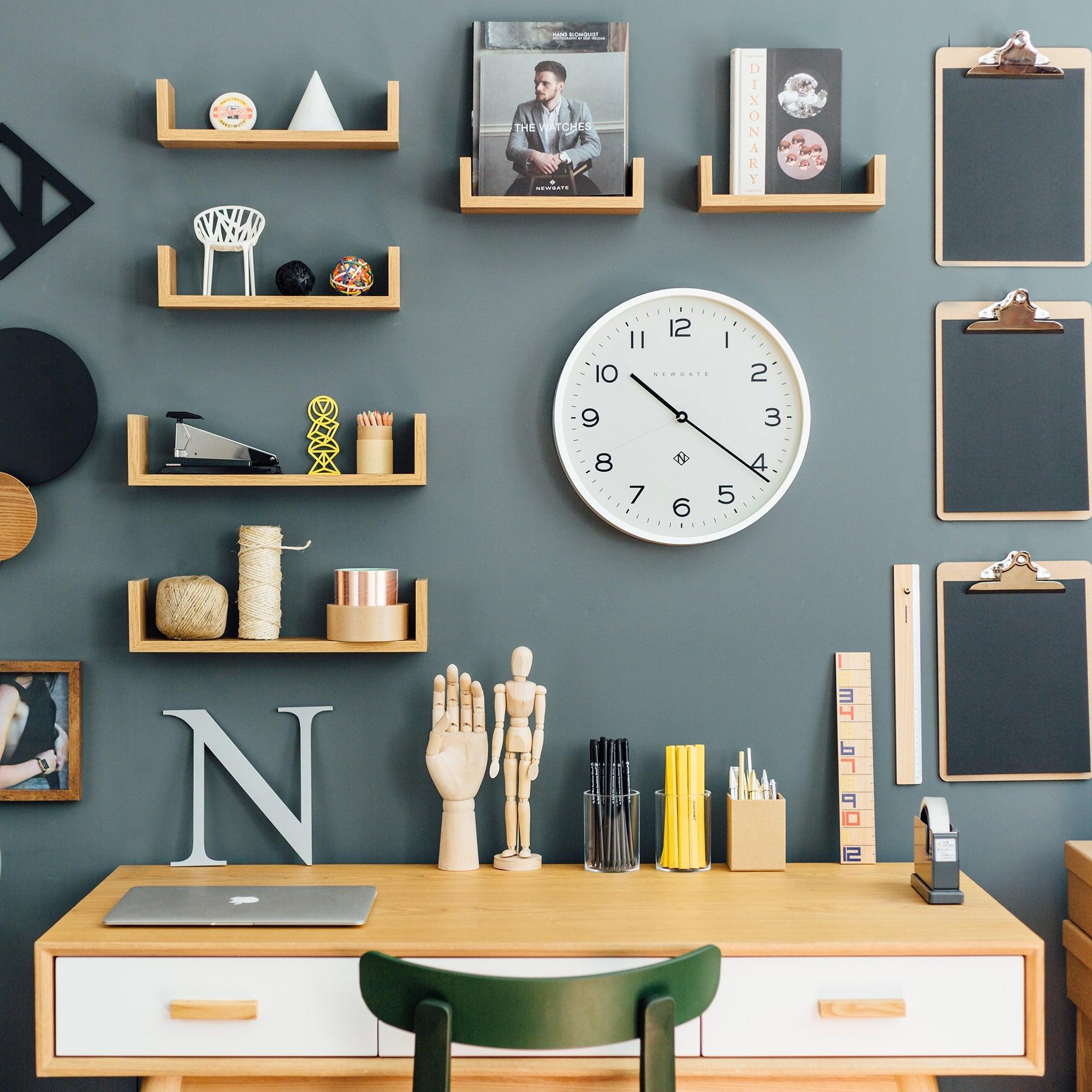 Newgate Number Three Echo Clock Silicone White - Harrogates