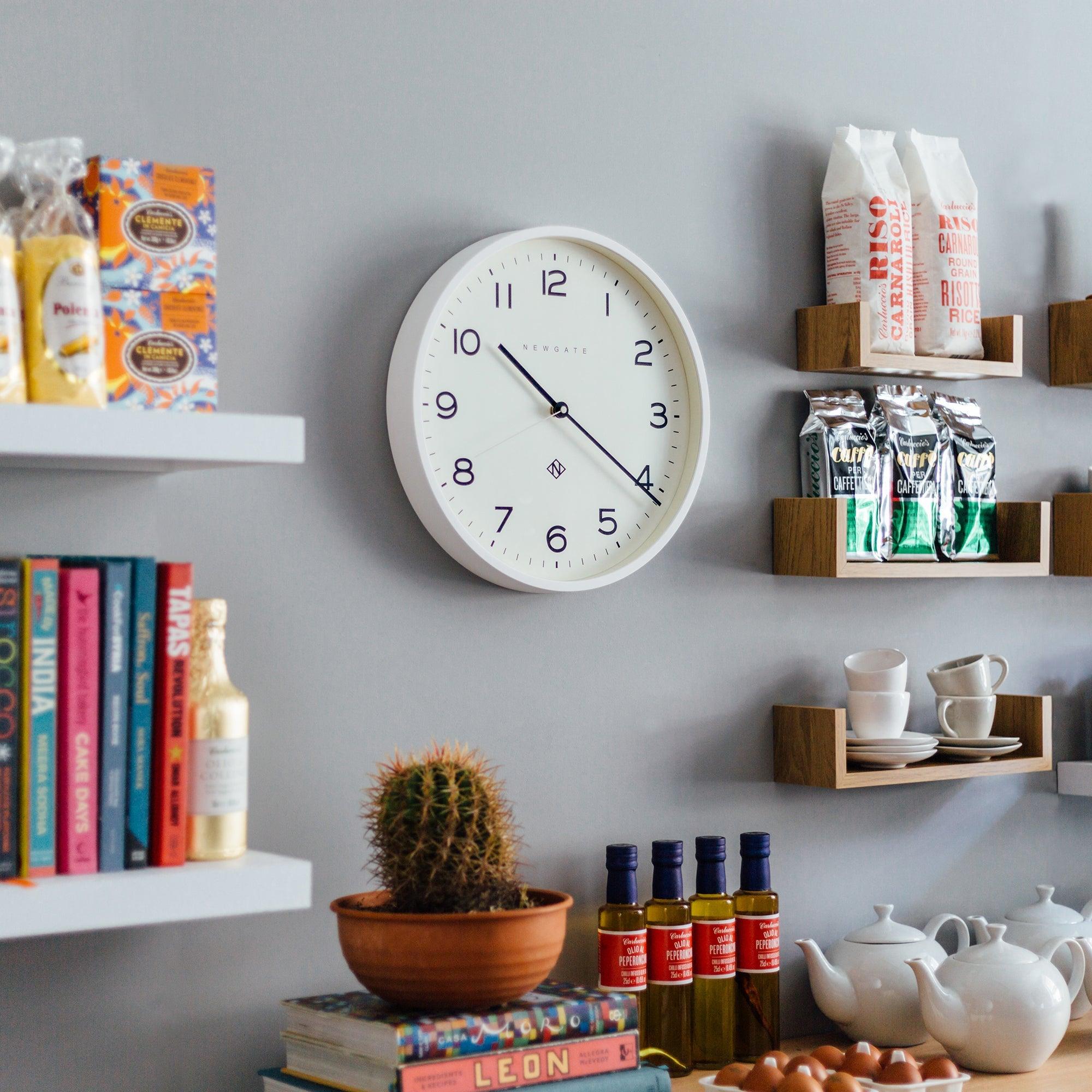 Newgate Number Three Echo Clock Silicone White - Harrogates
