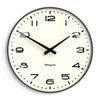 Newgate Radio City Wall Clock Black Arabic Dial - Matte Blizzard Grey - Harrogates