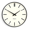 Newgate Radio City Wall Clock Bold Black Marker Dial - Matte Black - Harrogates