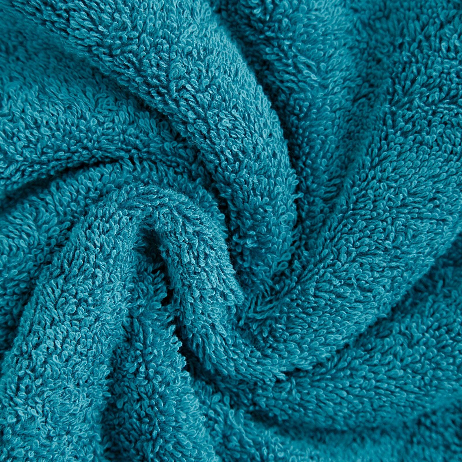Linenland 4 Piece Cotton Bath Towels Set - Blue - Harrogates