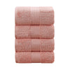 Linenland 4 Piece Cotton Bath Towels Set - Coral - Harrogates