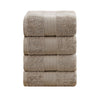 Linenland 4 Piece Cotton Bath Towels Set - Sandstone - Harrogates