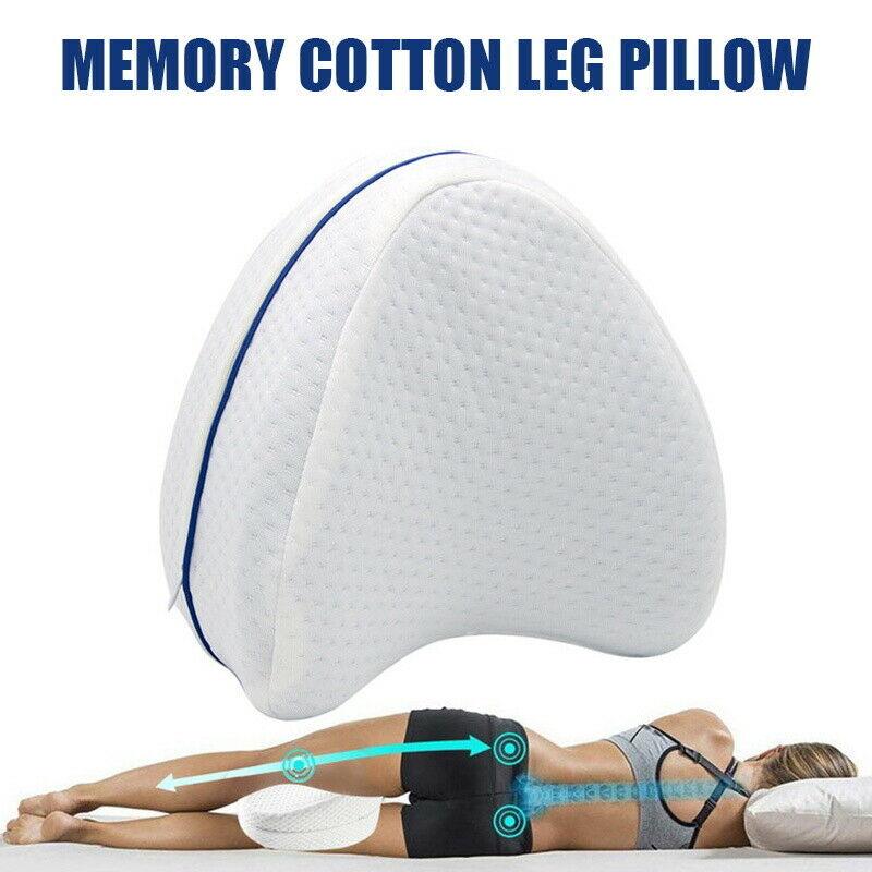 Leg Knee Support Pillow, Orthopedic Memory Foam Wedge Contour Pillow for Thighs, Leg Pillow for Back Hip Legs Knee Support Wedge and Pressure Relief, Washable Cover - Harrogates