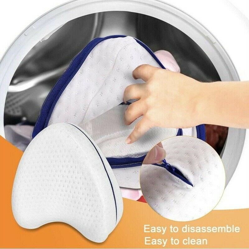 Leg Knee Support Pillow, Orthopedic Memory Foam Wedge Contour Pillow for Thighs, Leg Pillow for Back Hip Legs Knee Support Wedge and Pressure Relief, Washable Cover - Harrogates