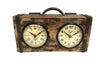 Table Clock - Brick Mould Dual Dial - Harrogates