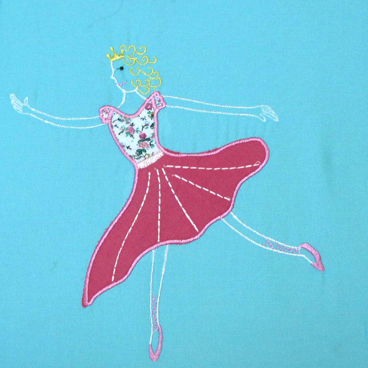 Ballerina Embroidered Quilt Cover Set Single - Harrogates