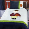Dude Basketball Embroidered Quilt Cover Set Single - Harrogates