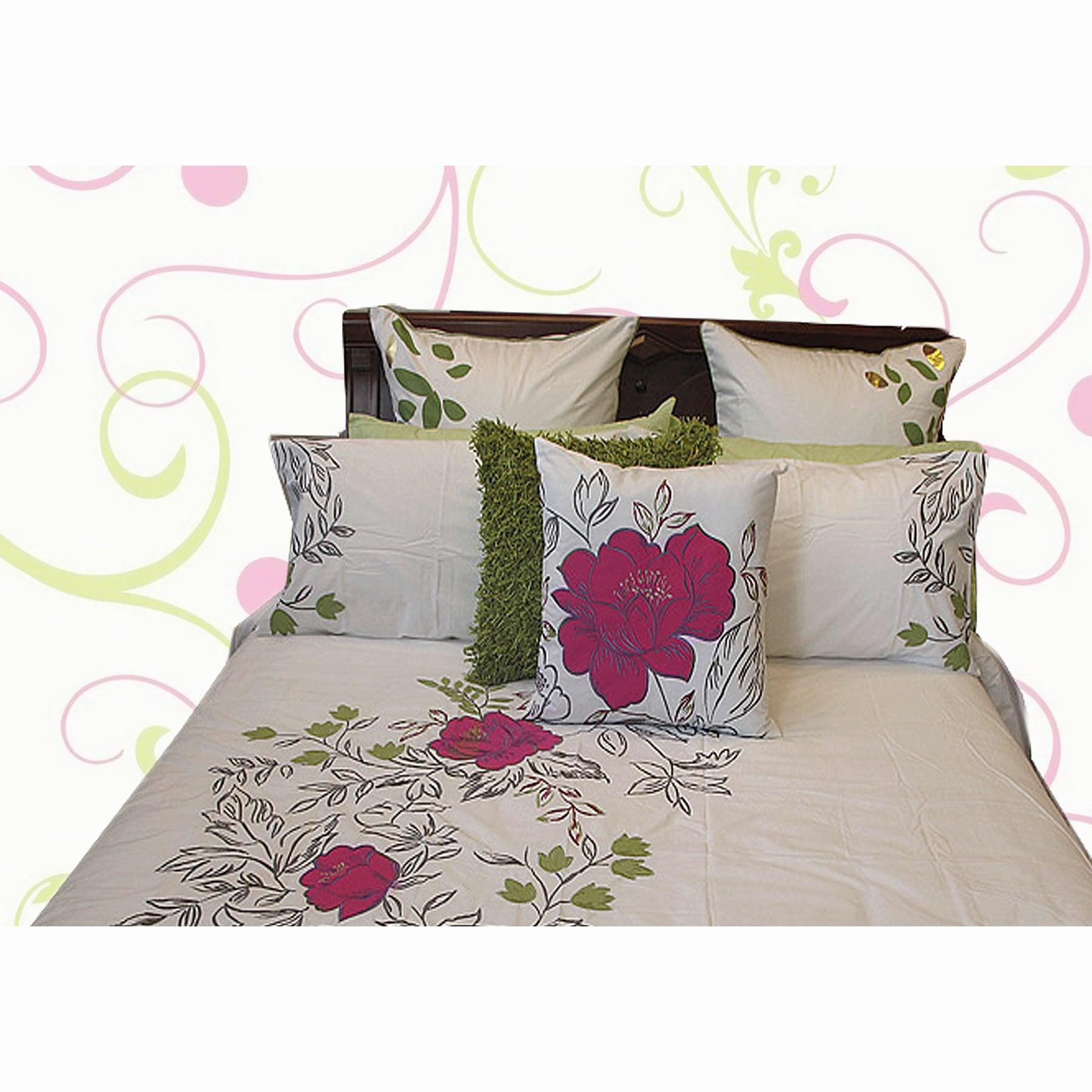 Monique Embroidery Quilt Cover Set DOUBLE - Harrogates