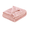 Soft Diamond Fleece Throw Rug/Blanket Pink - Harrogates