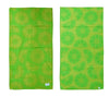Jacquard Velour Reversible Beach Towel Lime Cirtus - Harrogates
