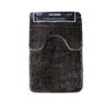 2 Pce Sorrento Plush Quality Non-slip Rubber Back Bath Mat Set Mink - Harrogates