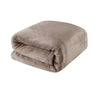 Light Weight Coral Fleece Blanket Brown Queen/ King - Harrogates