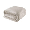 Light Weight Coral Fleece Blanket Oatmeal Queen/ King - Harrogates