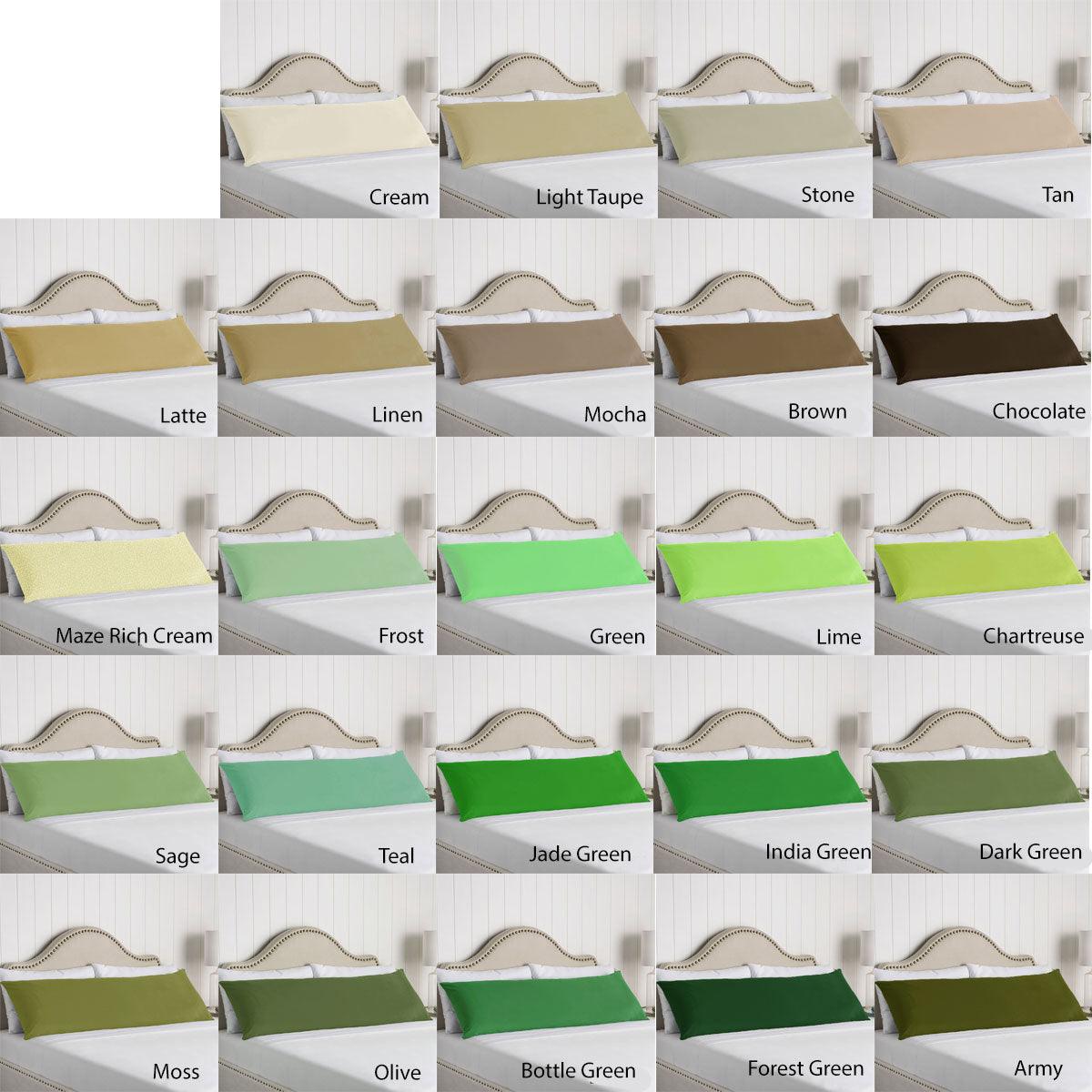 Artex 100% Cotton Body Pillowcase Cream - Harrogates