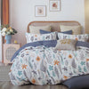300TC Adriana Reversible Cotton Quilt Cover Set Queen - Harrogates