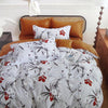 300TC Boronia Silver Reversible Cotton Quilt Cover Set Queen - Harrogates
