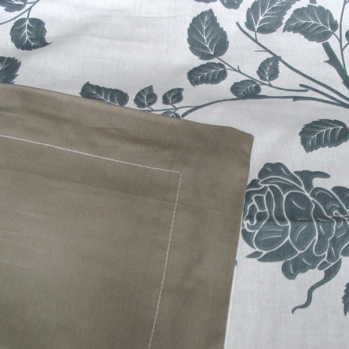 300TC Elisabeth Reversible Cotton Quilt Cover Set Queen - Harrogates