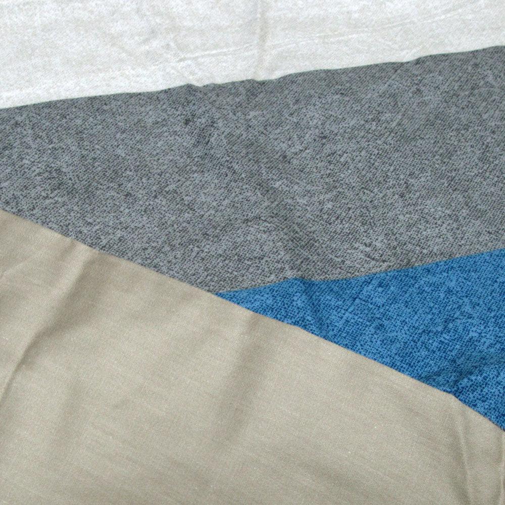 250TC Cotton Reversible Quilt Cover Set Beachy Stripes Queen - Harrogates