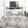 250TC Cotton Reversible Quilt Cover Set Elizabeth Queen - Harrogates